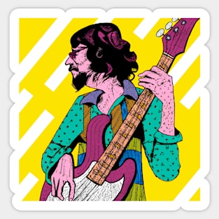 The Bass player Sticker